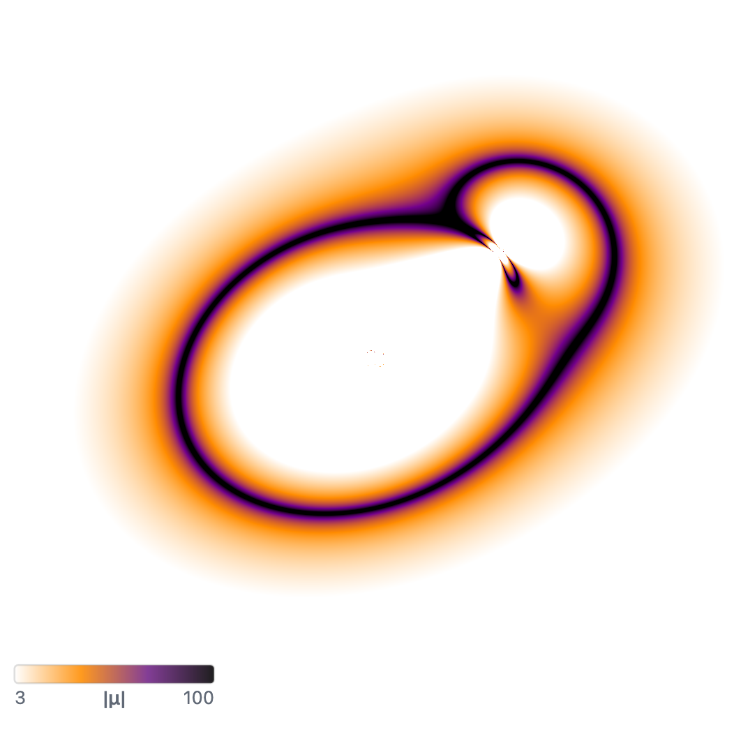 Magnification map with the Default palette.